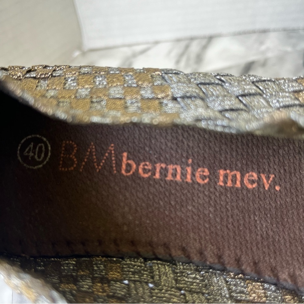 Bernie Mev Lulia open toe wedge heel peep toe woven shoes women’s size 10 - Picture 7 of 10